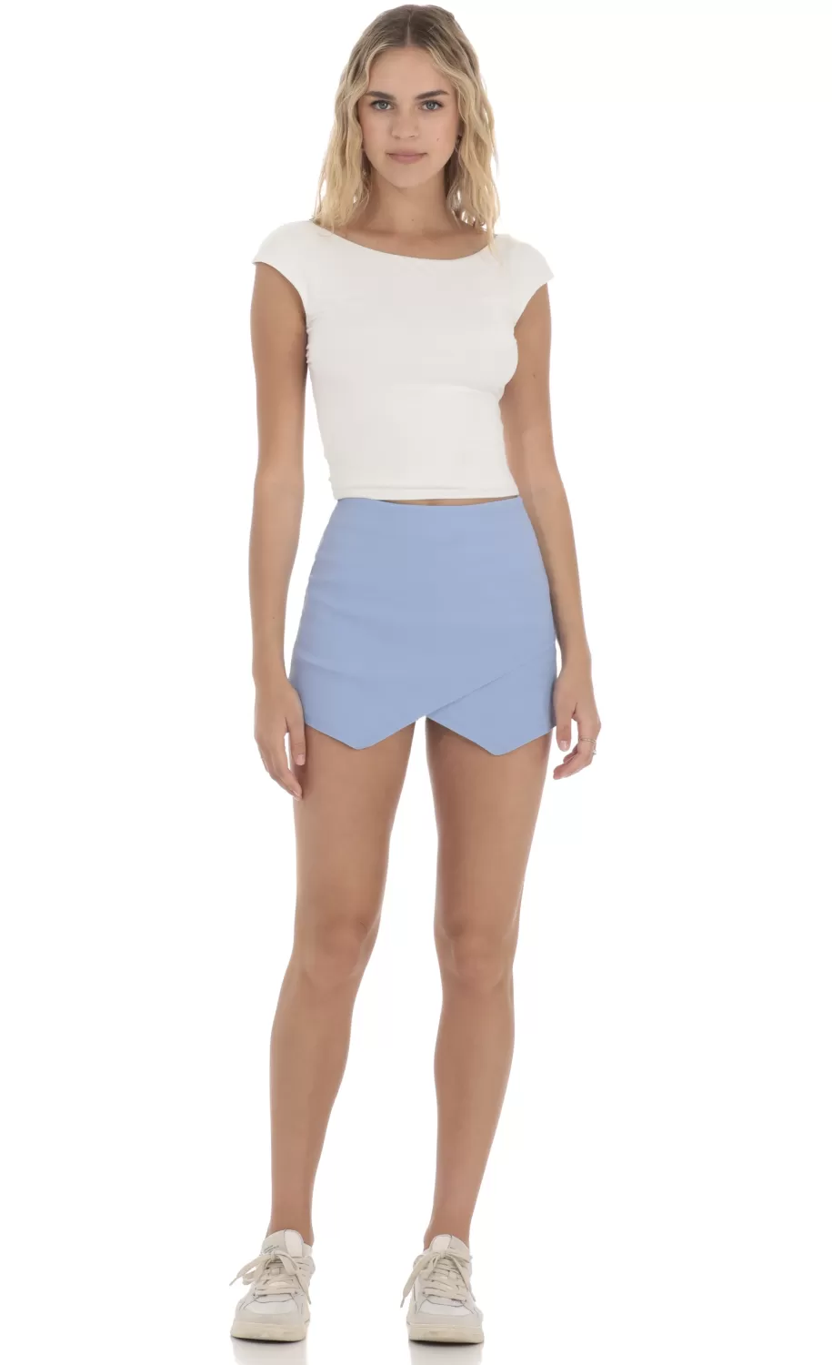 Asymmetric Skort In Blue^LUCY IN THE SKY Online