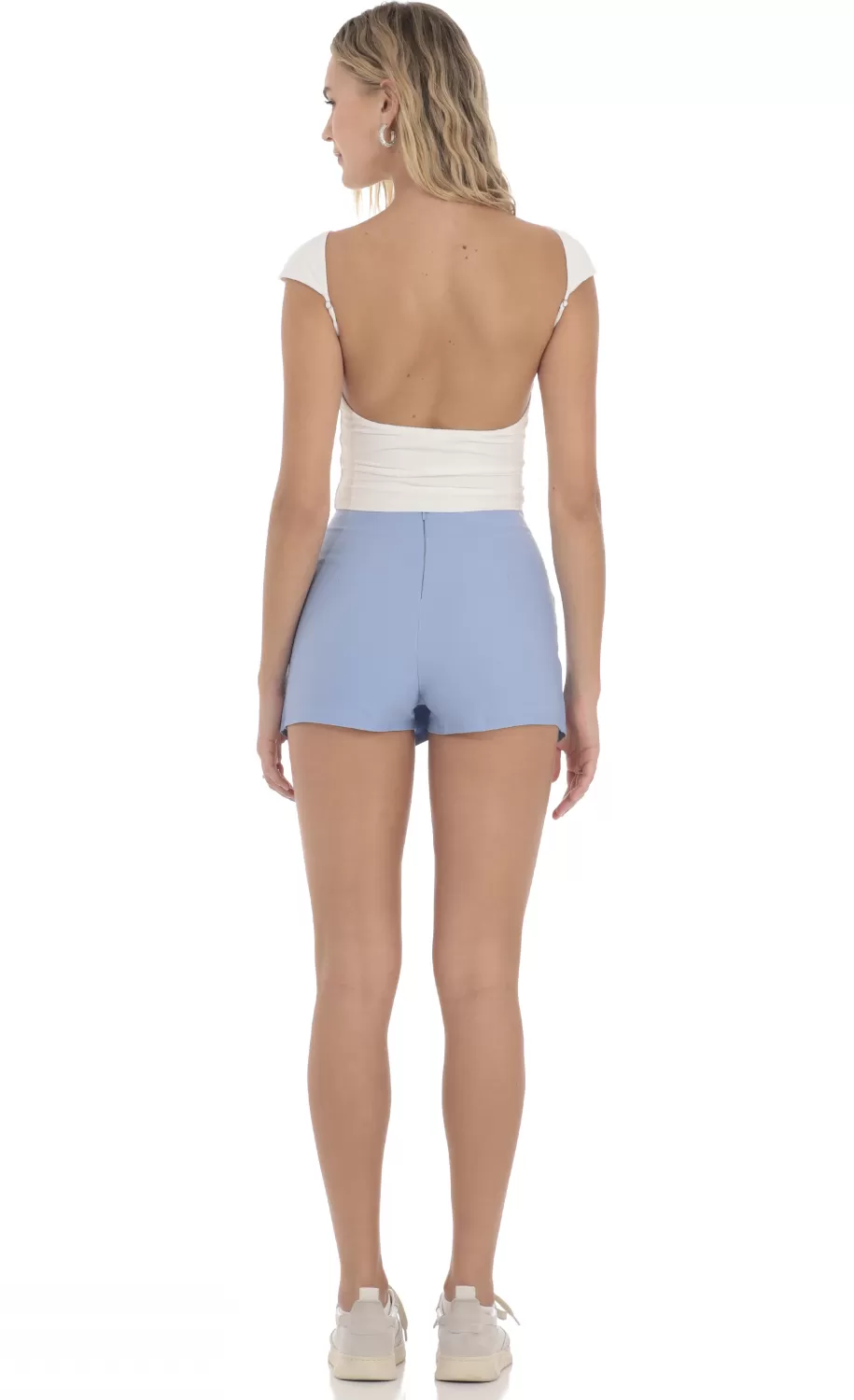 Asymmetric Skort In Blue^LUCY IN THE SKY Online