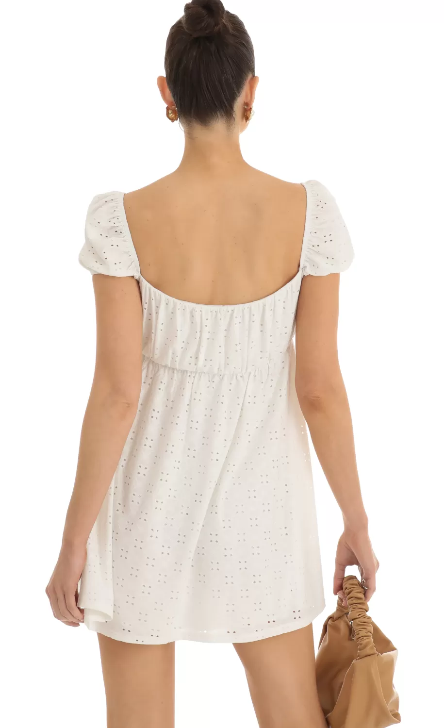 Baby Doll Dress In White^LUCY IN THE SKY Hot