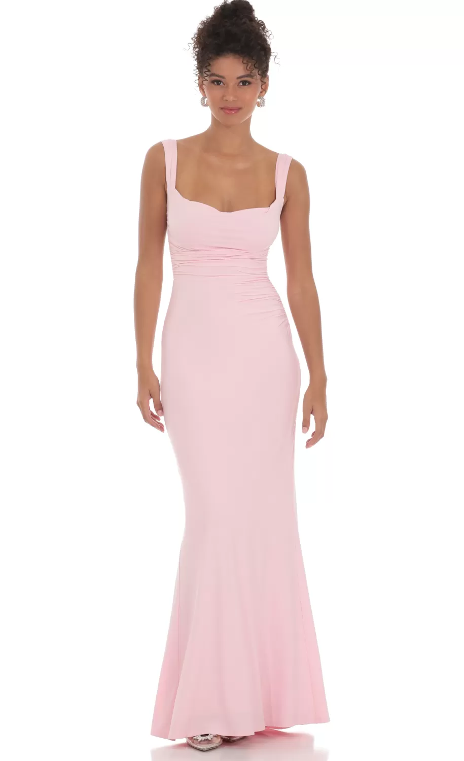 Back Sequin Butterfly Maxi Dress In Pink^LUCY IN THE SKY Store