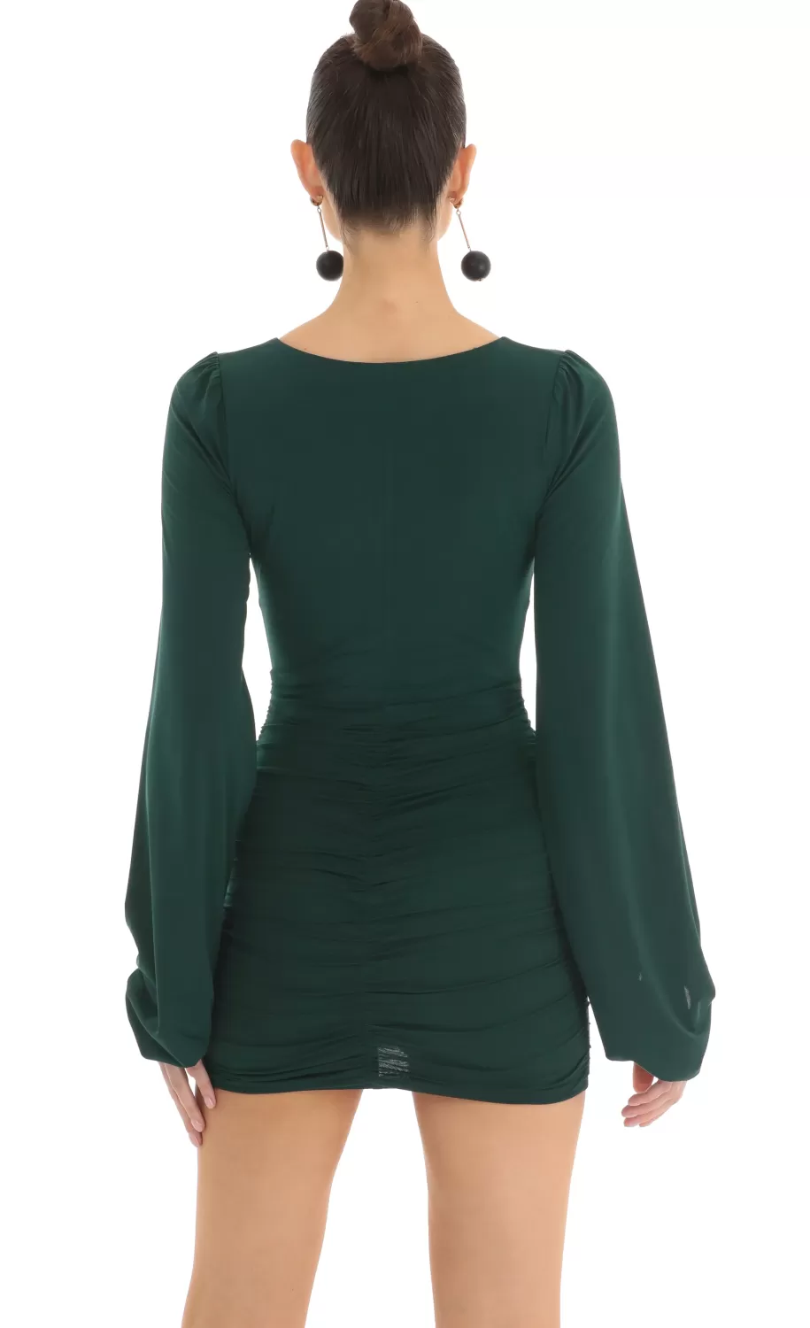 Bridgette Long Sleeve Dress In Green^LUCY IN THE SKY Store