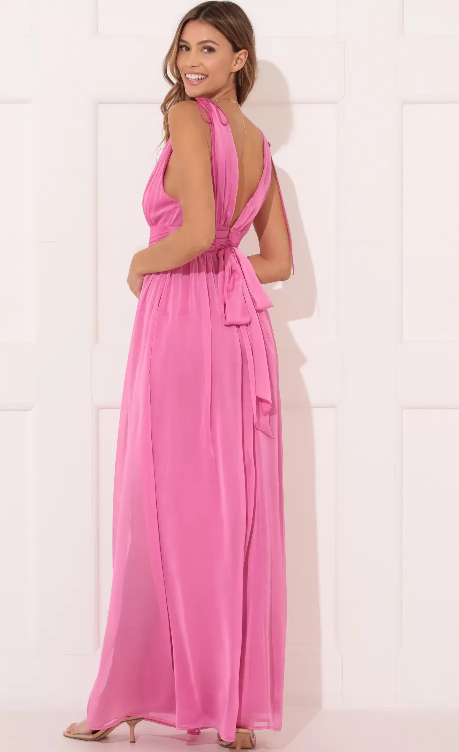 Chiffon Maxi Dress In Pink^LUCY IN THE SKY Best