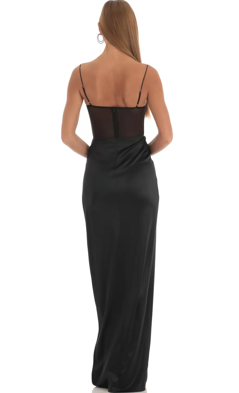 Corset Maxi Dress In Black^LUCY IN THE SKY Cheap