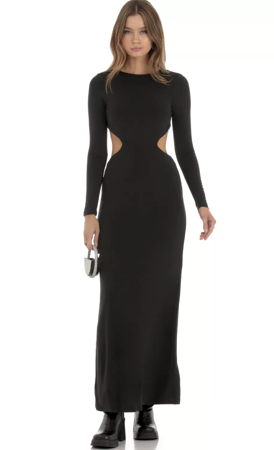 Cutout Open Back Dress In Black^LUCY IN THE SKY Best Sale