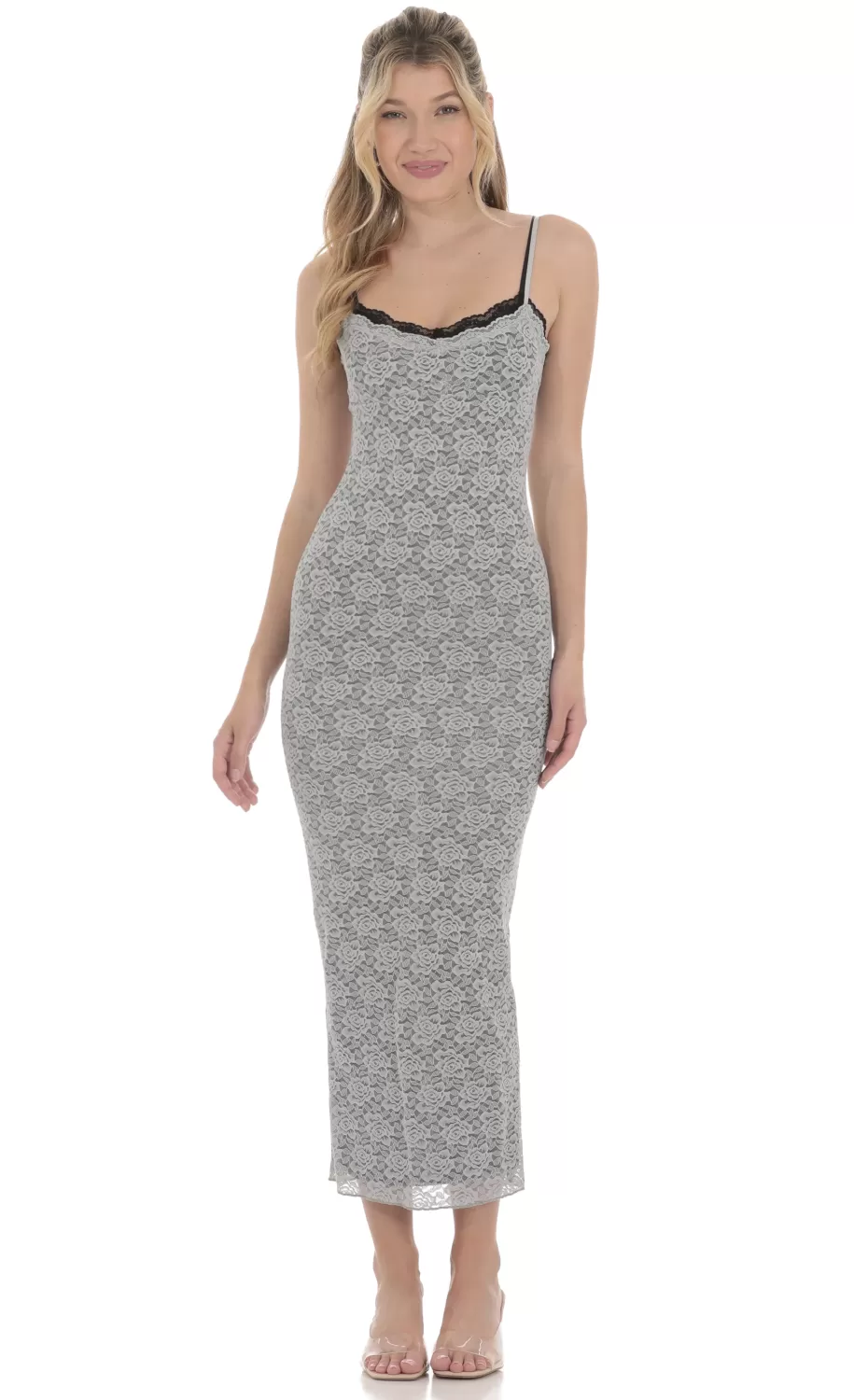 Double Layered Lace Maxi Dress^LUCY IN THE SKY Best