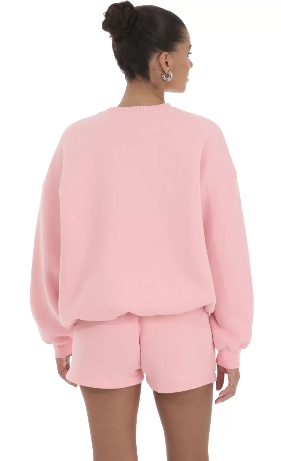 Fleece Jumper In Blush^LUCY IN THE SKY Hot