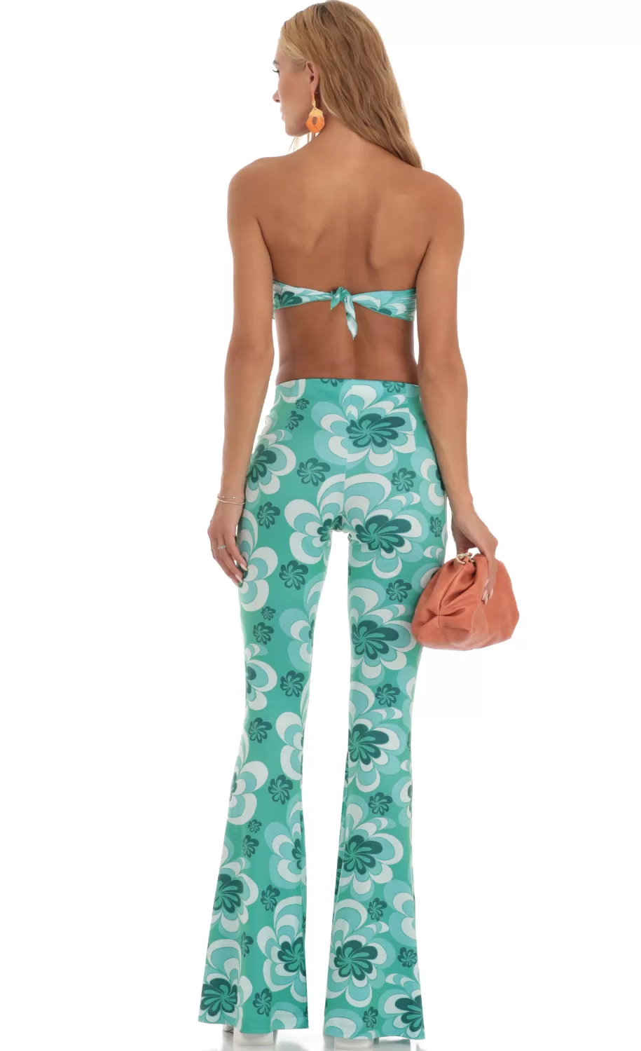 Floral Two Piece Set In Green^LUCY IN THE SKY Outlet