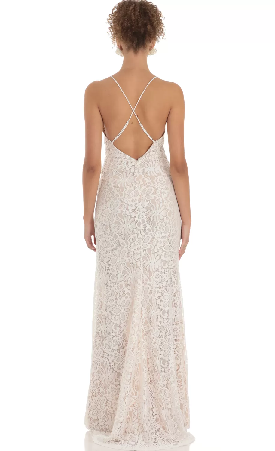 Lace Maxi Dress In White^LUCY IN THE SKY Best