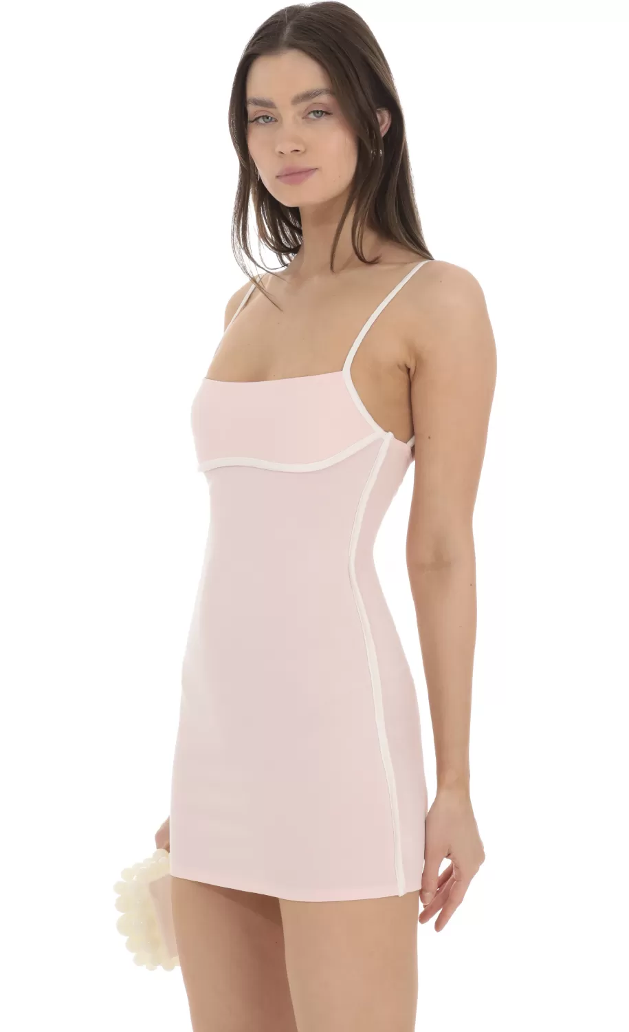 Outline Bodycon Dress In Pink^LUCY IN THE SKY New