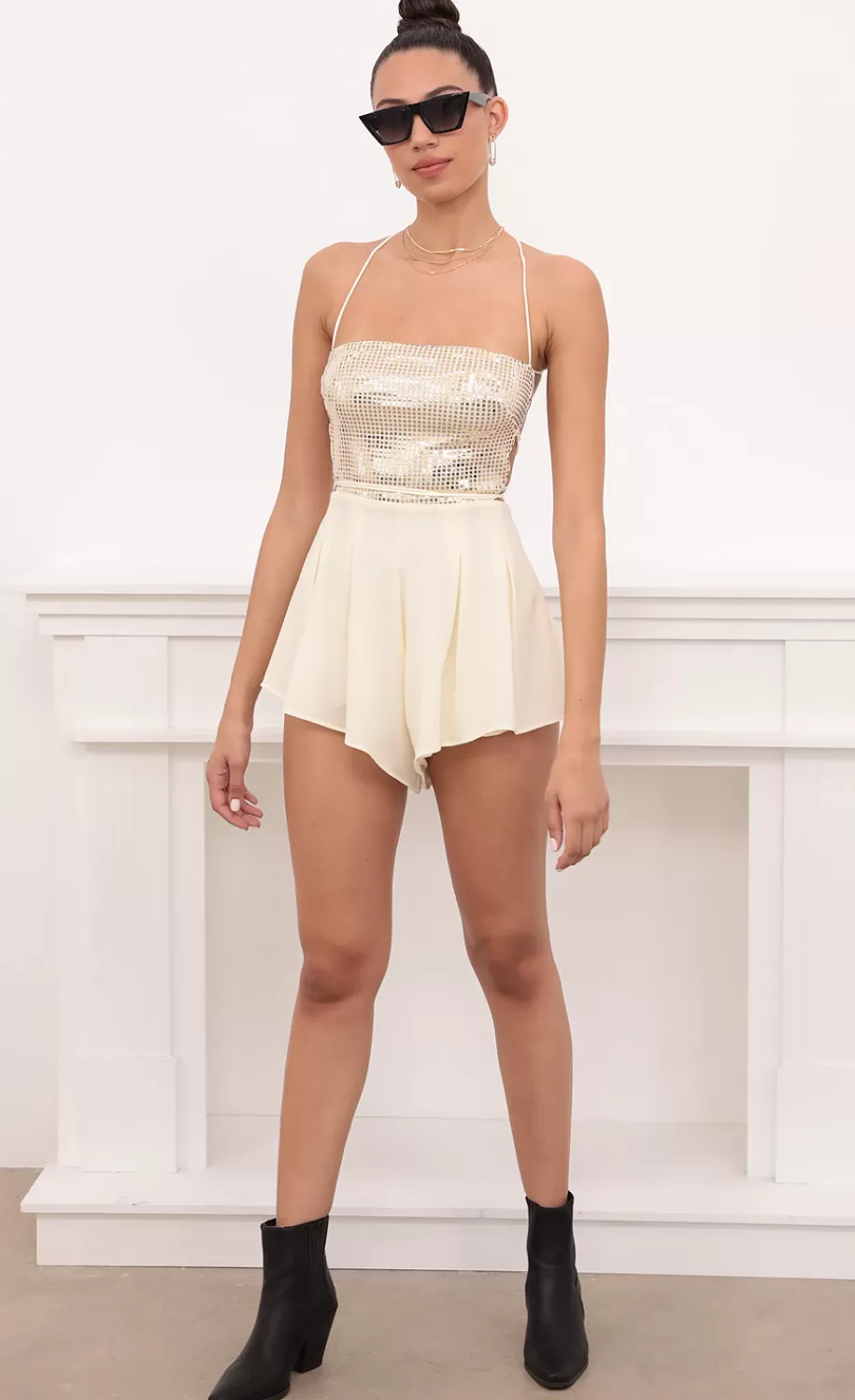 Paisley Romper In Gold^LUCY IN THE SKY Best