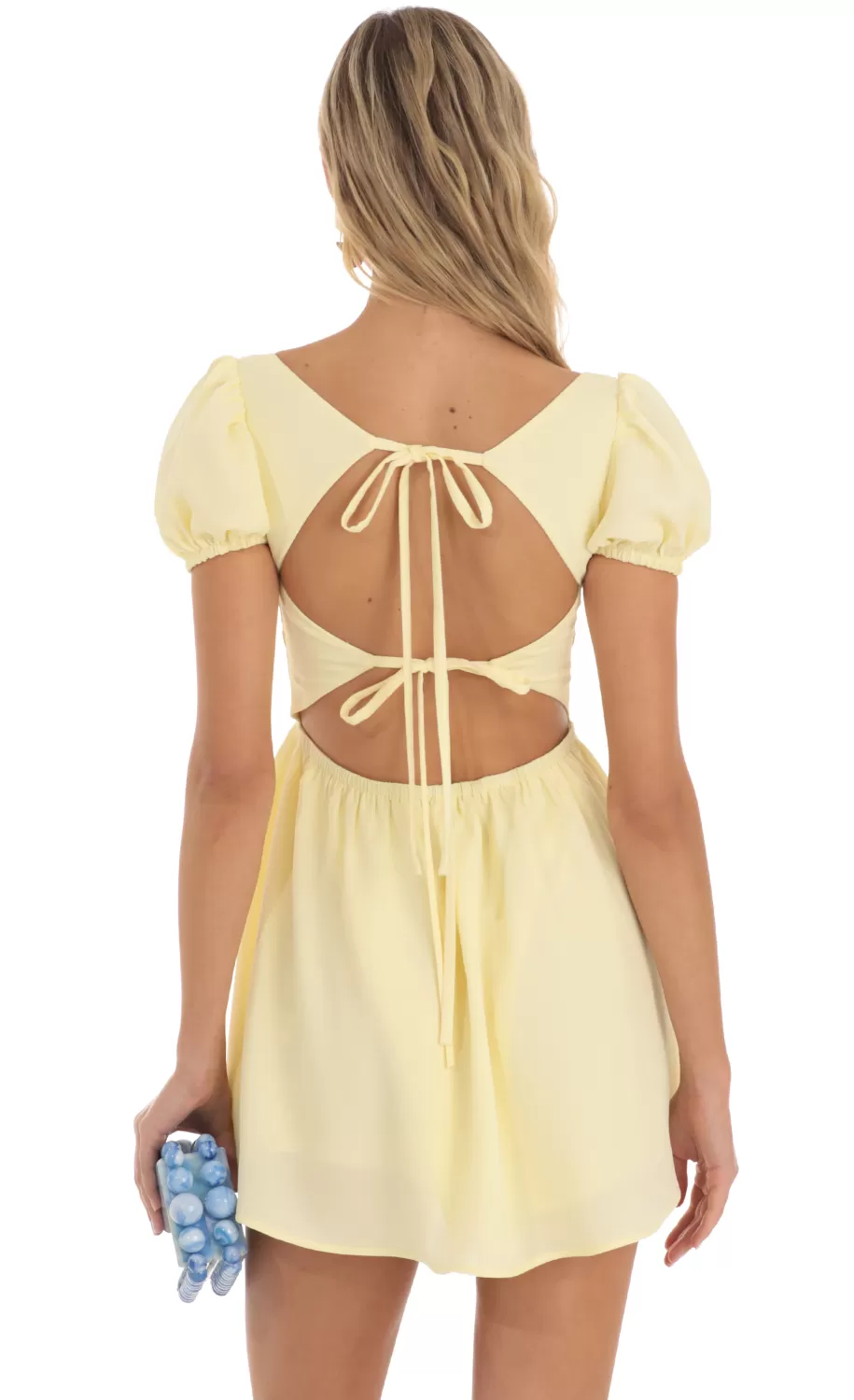 Puff Sleeve Mini Dress In Yellow^LUCY IN THE SKY Best