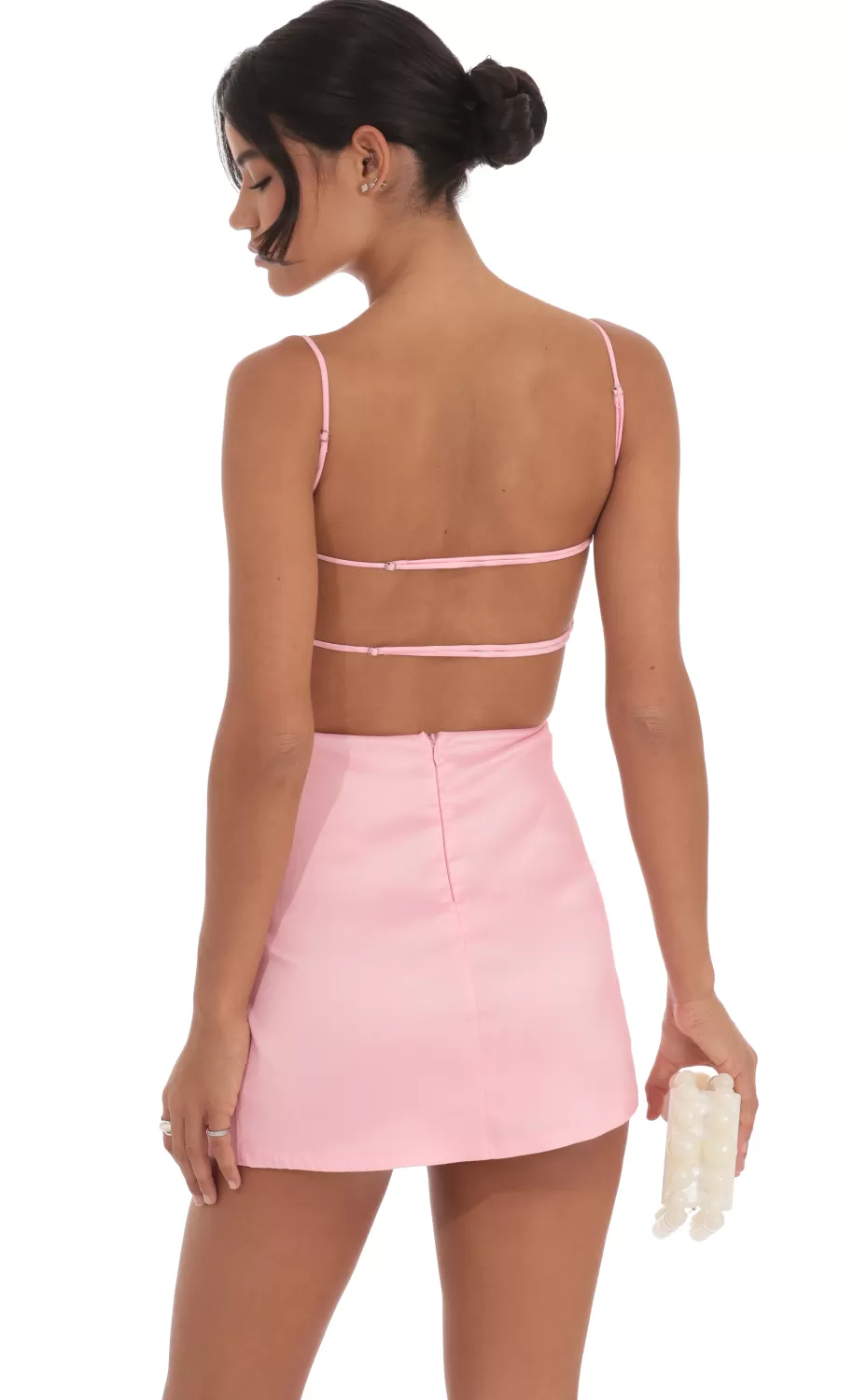 Ruched Bodycon Dress In Pink^LUCY IN THE SKY Outlet