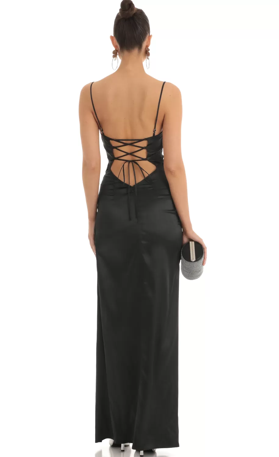 Twist Maxi Dress In Black^LUCY IN THE SKY Shop