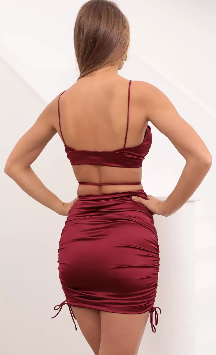 Two Piece Set In Merlot^LUCY IN THE SKY Store