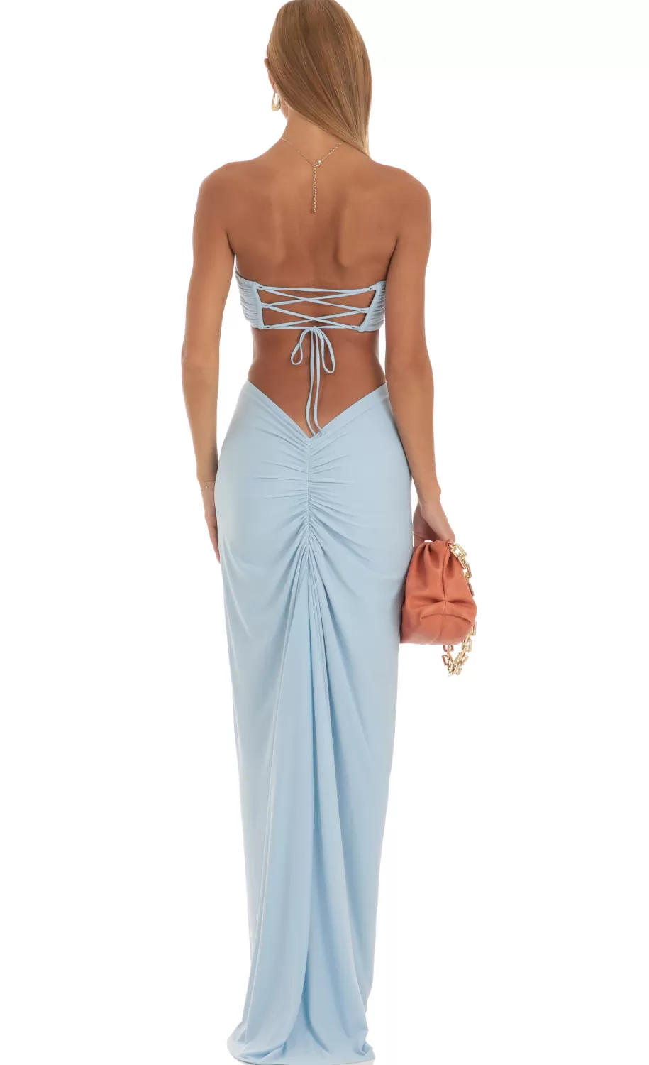 Two Piece Set In Sky Blue^LUCY IN THE SKY Hot